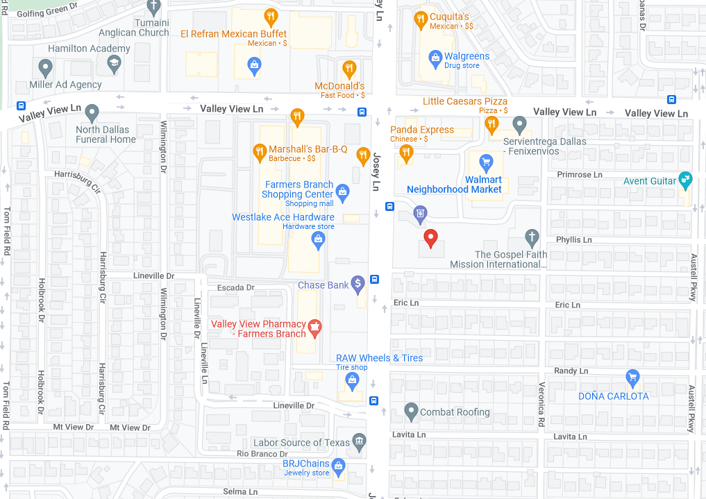 Metroplex Medical Centres Farmers Branch Map